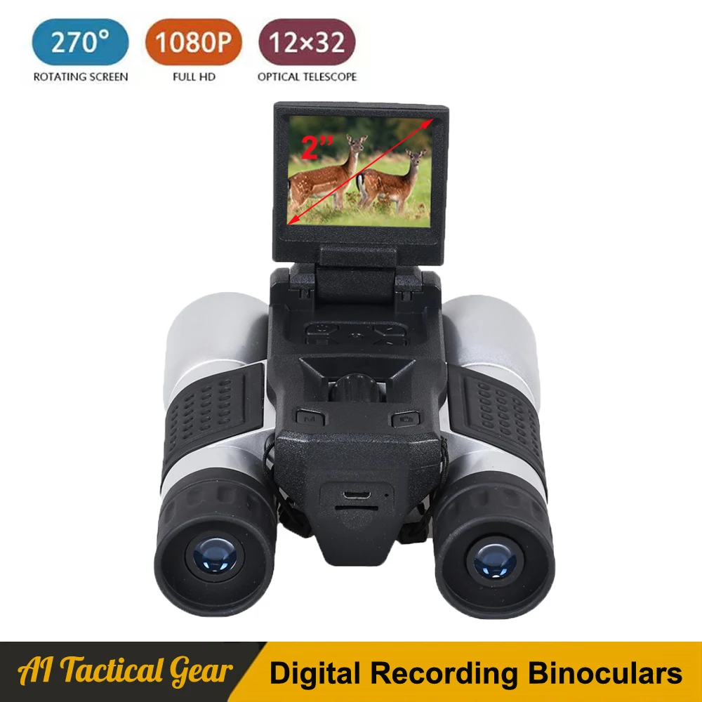 12x32 Zoom Powerful Binoculars FHD 1080P Digital Binoculars Telescope