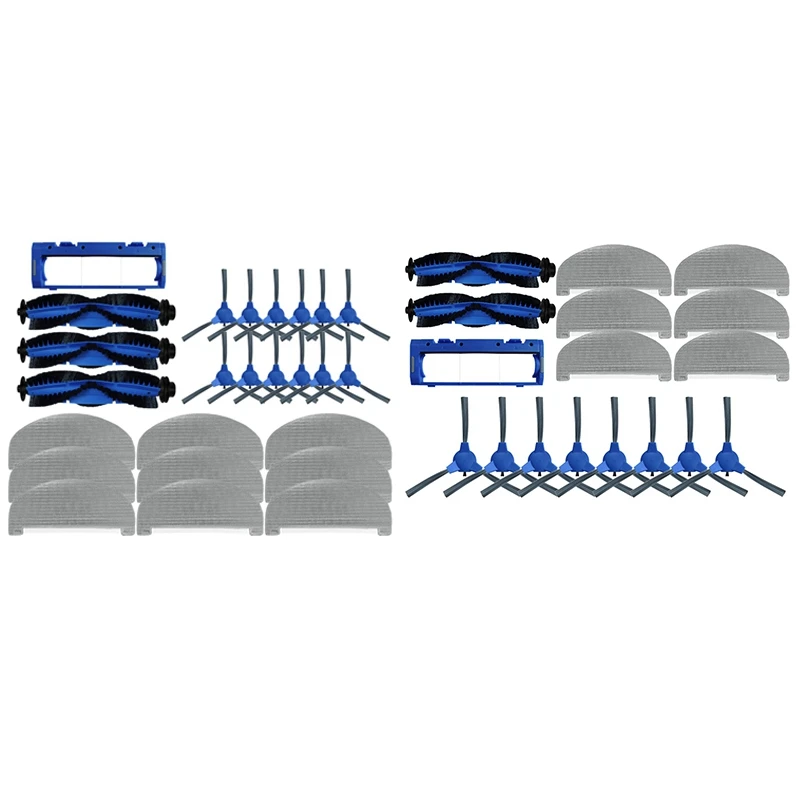 

For Eufy G40/G40 Hybrid Main Roller Brush Side Brush Mop Cloths Brush Cover Spare Parts 25PCS