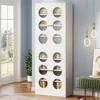 70-Inch Tall Shoe Cabinet with 4 Doors, 8-Tier Narrow Shoe Rack for Entryway, 24 Pairs Modern Tall Storage Cabinet 5