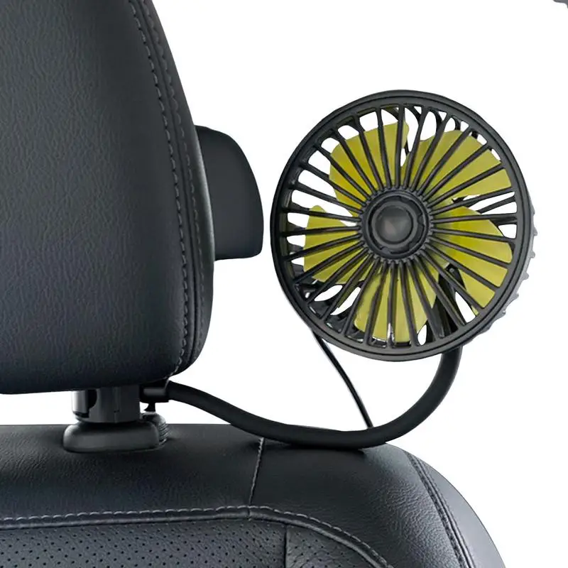 

Cooling Car Fan For Rear Seat Automobile Air Cooling Fan For Vehicle Backseat Headrest Summer Interior Cooling Fans For Air