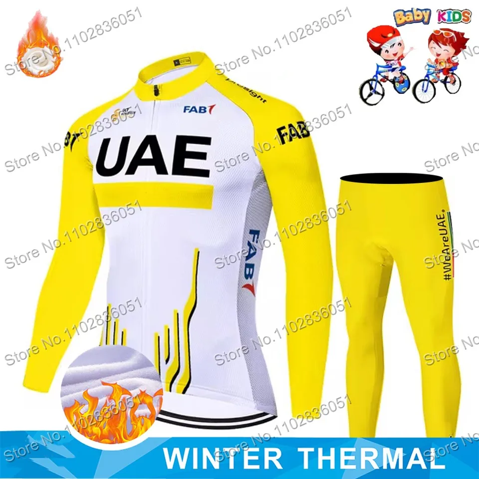 Bib Shorts Kids Long Sleeve Cycling Jersey Movistar Cycling