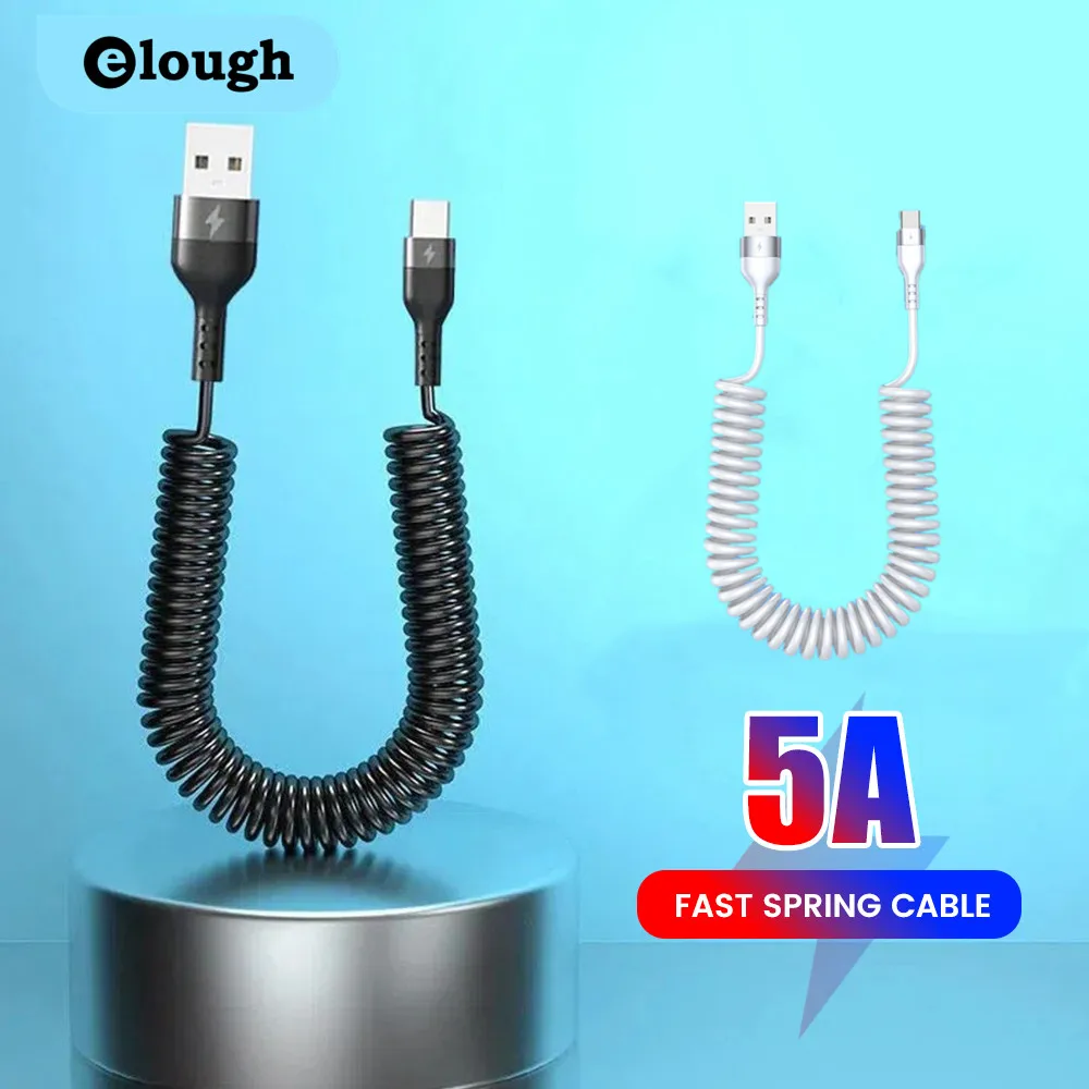 Cavo Retrattile 5A Cavo Usb Tipo C Per Huawei Samsung Xiaomi Cavo Da Usb A Lightning Per Iphone 14 13 12 11 Pro Micro Cavo Usb