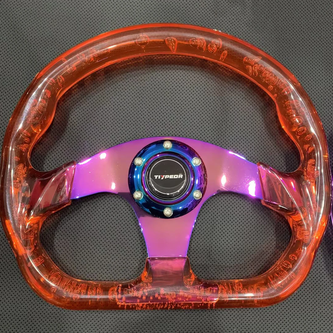 クリアアクリル 3スポーク ステアリングホイール 【公式通販】