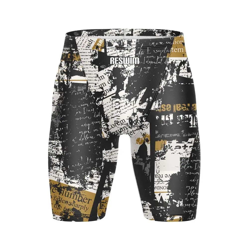 Men's Swim Jammer Athletic Training Swimsuit Shorts for Summer
