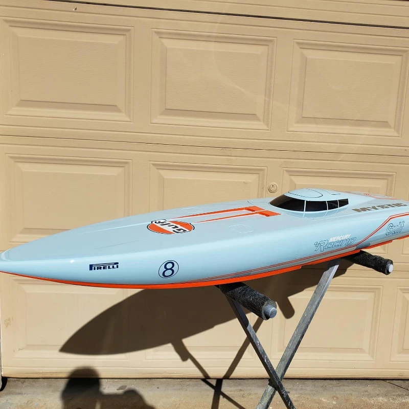 RC Twin-engine O-boat Carbon Fiber Hull Remote Control Speedboat Hull Racing Boat Accessories 1.4m Hull 1