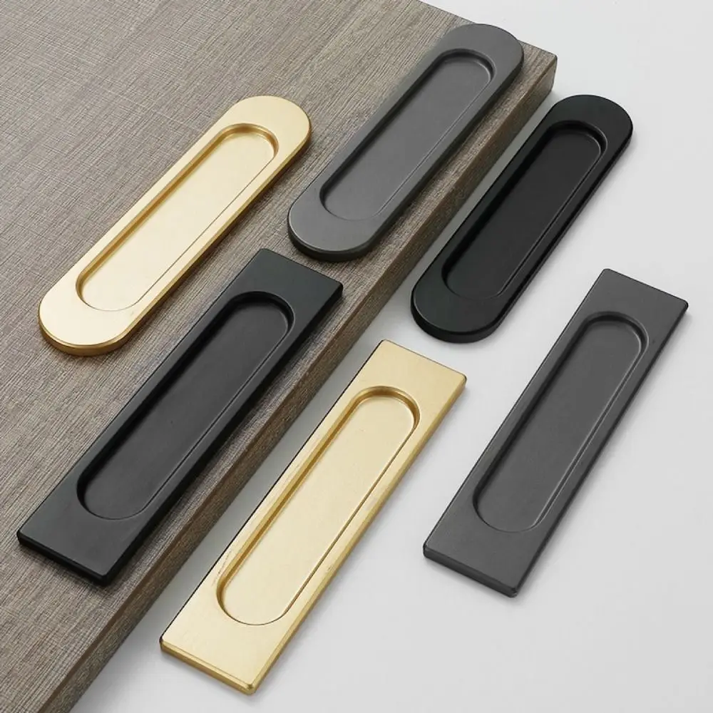 Double-sided Self-adhesive Aluminum Alloy Glass Door Knob No Drilling Sliding Door Handle Window door handles