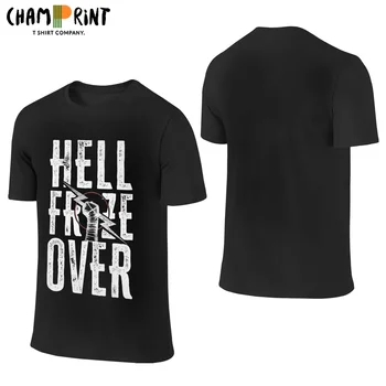 남성용 CM 펑크 지옥 동결 티셔츠, 100% 코튼 의류, 재미있는 반팔, 라운드 칼라, 성인 티셔츠