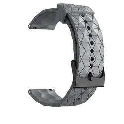 Silicone Soft Breathable Sports Watchband Bracelet for Garmin Active 6 (Gray)
