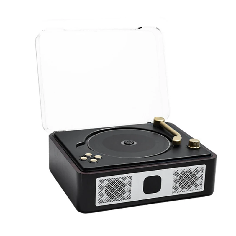 ABHS-Bluetooth CD Player Desktop CD Players For Home Built-In Speakers Rechargeable Headphone Jack Vintage Player