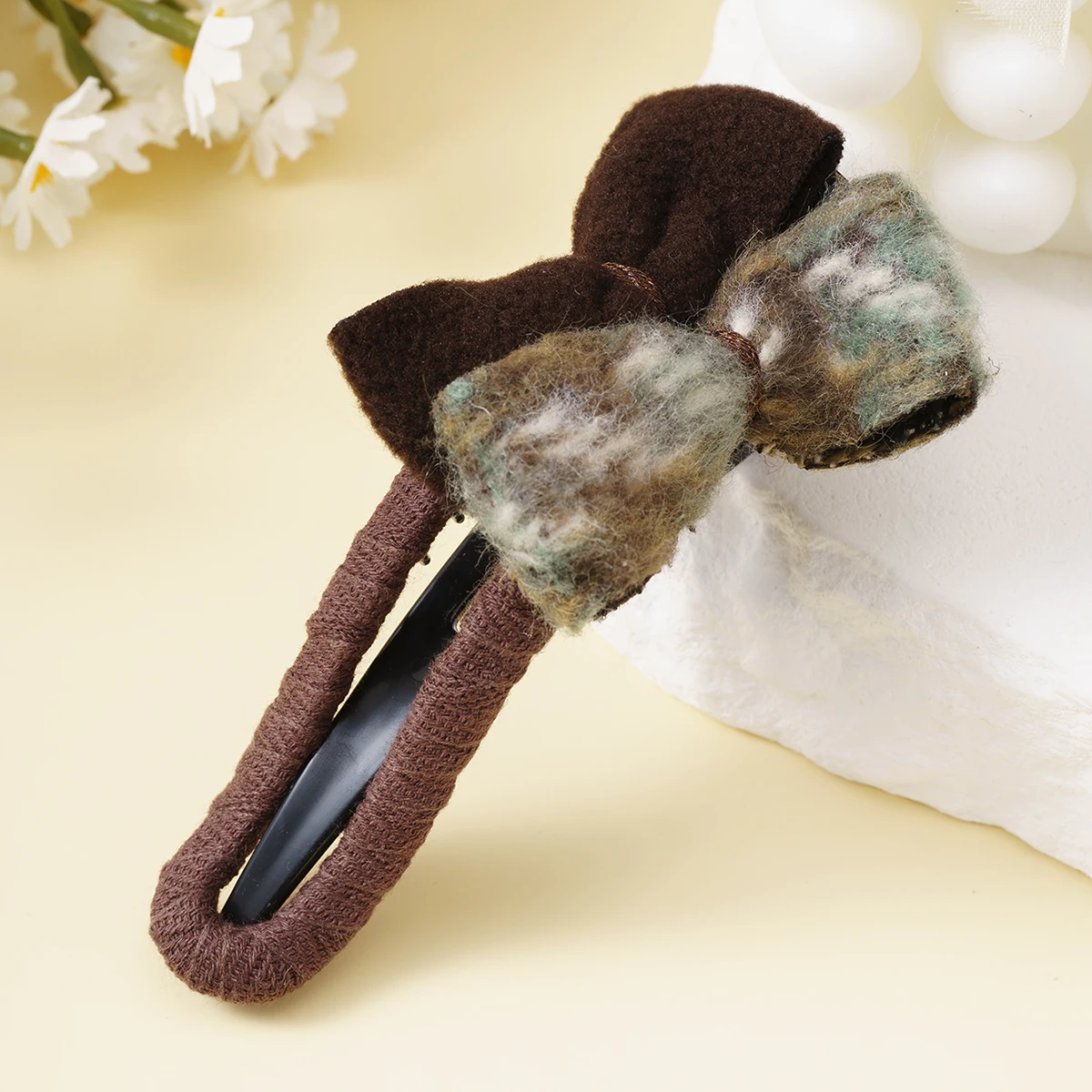 Schleife Haarklammer Haarspangen Damen Chic Entenschnabel Clip Krabbe Haarnadel Hinterkopf Haarspangen Haarschmuck Pferdeschwanz Kopfbedeckung für Mädchen – Detail 9