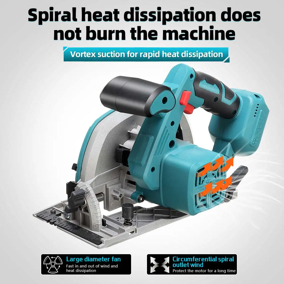 Brushless Cordless Electric Circular Saw 165mm Saw Blade Adjustable Angle Cutting Woodworking Drillpro for Makita 18V Battery electric circular saw