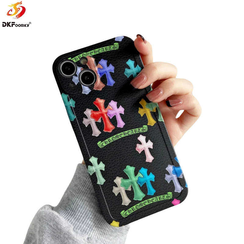 Fashion Cross Transparent Phone Case For Iphone14 13 12 11 Pro Max