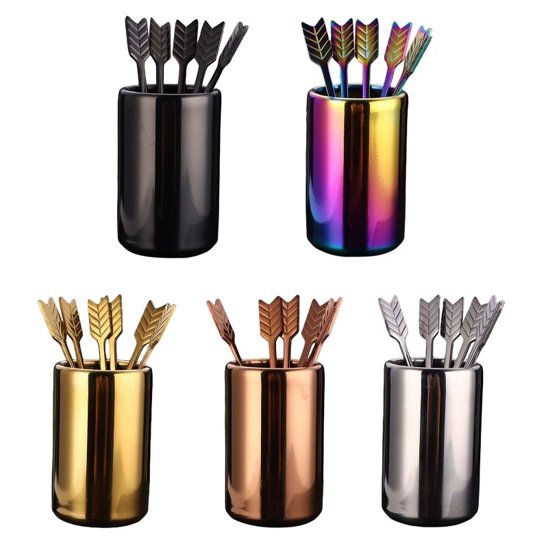 

5 Pieces Fork 304 Stainless Steel Material Fruit Fork Dessert Forks
