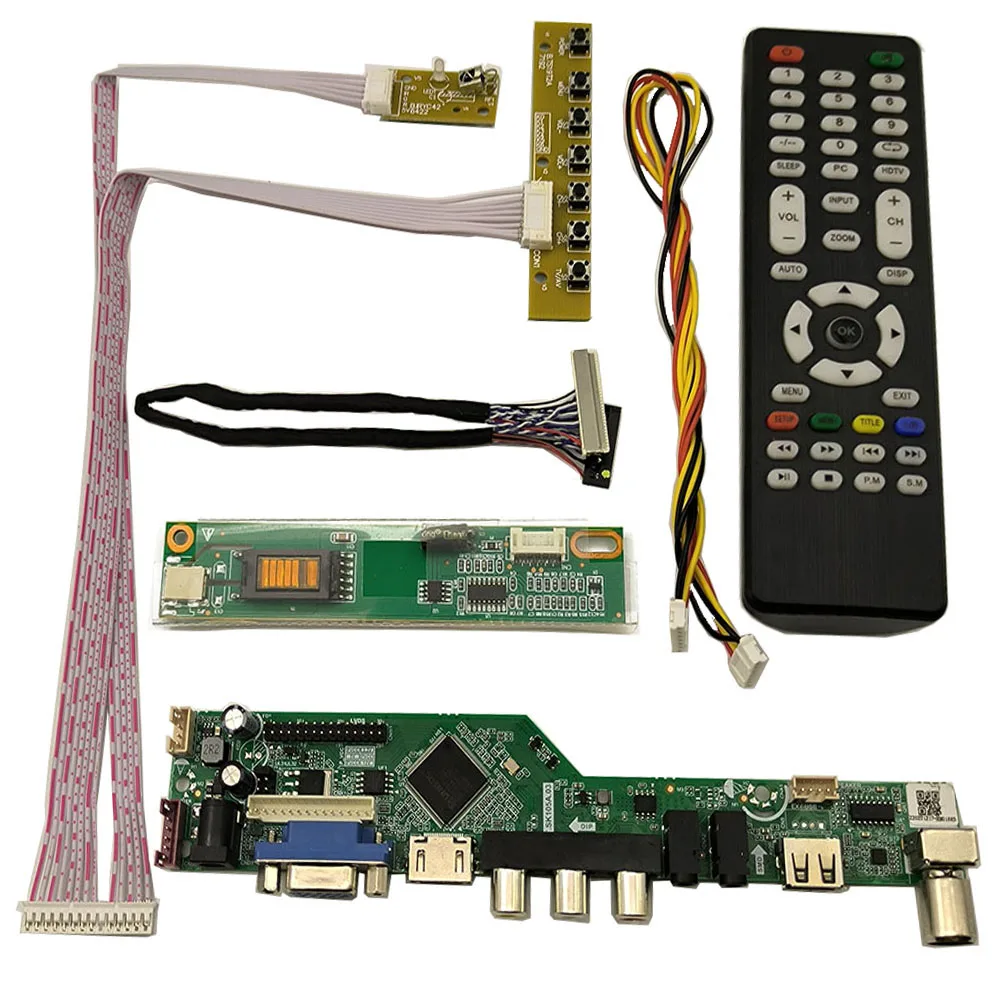 Novo Kit TV Board Para Tela LED, Controlador Board Driver.