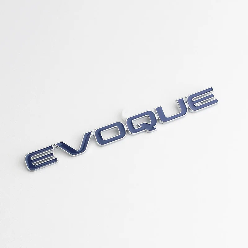 3d Metal Chrome Black Logo Evoque Emblem Car Letters Rear Trunk Badge Evoque Stickers Accessories
