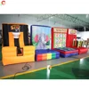 4 in 1 Inflatable Carnival Game Toys Basketball Ring Toss Tic Tac Connect Sport Structure for Christmas Rental Inflatable Toys 3