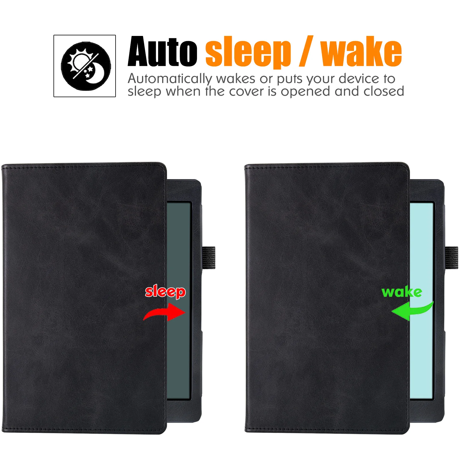 Stand Case para All Onyx Boox Tab Mini c E-reader Premium pu Leather Sleeve Cover com Alça de Mão Auto Dormir And Wake Tudo Novo - Imagem 5