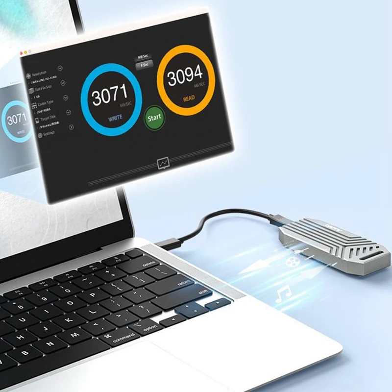 MAIWO M2 Nvme ָ Ʈ  ϵ ̺ ̽, Ʈ  ǰ ޴ SSD ڽ, SSD Ŭ, USB4.0, 40Gbps
