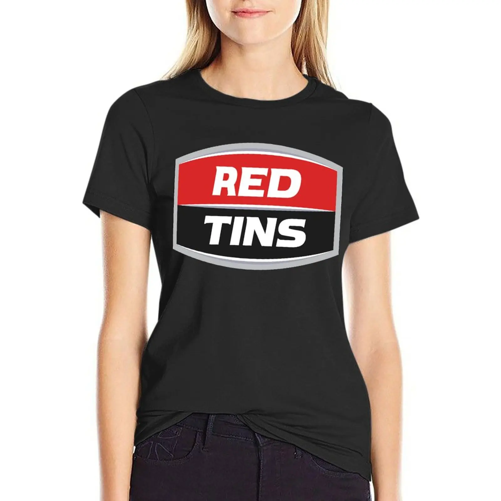 

Женские футболки оверсайз Red Tins West End с изображением пива