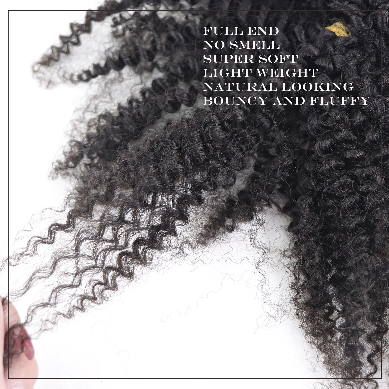 Kinky Curly Human Hair Extensions Double Drawn Brazilian Virgin Hair Bulk For Women Braiding Natural Crochet Braids Bundles 50g
