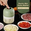 250ml Electric Garlic Masher Machine Mini USB charging Food Processor for Nuts Vegetable Black Pepper Chili Kitchen Tools 3