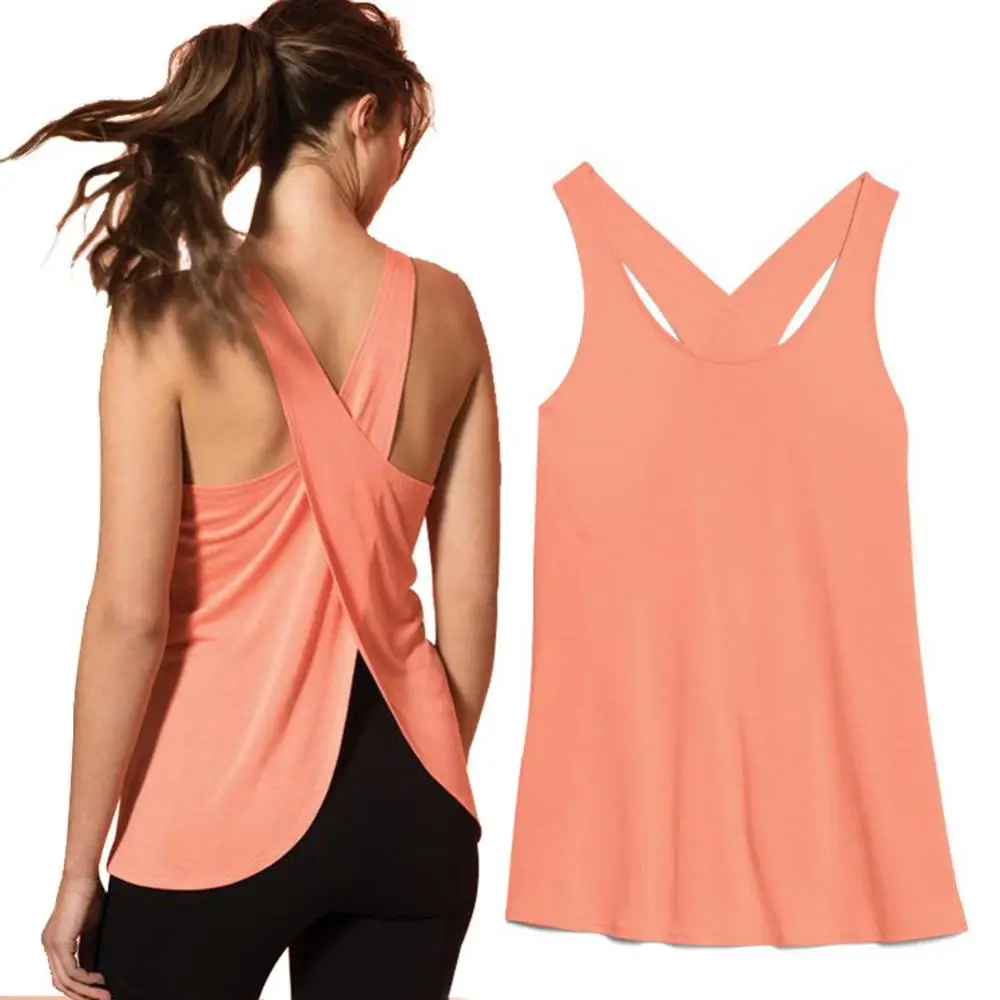 

Sexy Backless Yoga Tank Tops For Women Sleeveless Sport Fitness T Shirt Workout Yoga Shirts Quick Dry Athletic Running Vest Lady