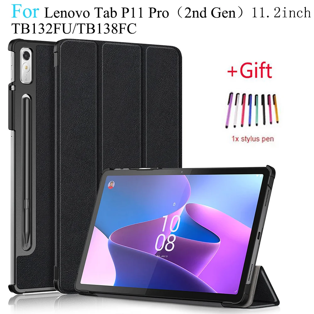 Funda para Lenovo Tab P11 Pro Gen 2 11,2 "TB 132 TB 138 PU cuero