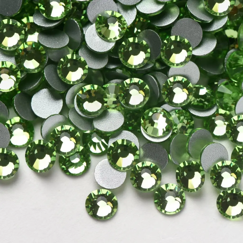 Strass Glas Kristall/Strasssteine Nail Art Ss2-ss30 Alle Größen flache Rückseite Nicht Hotfix Kleber auf Nail Art Strass Dekorationen