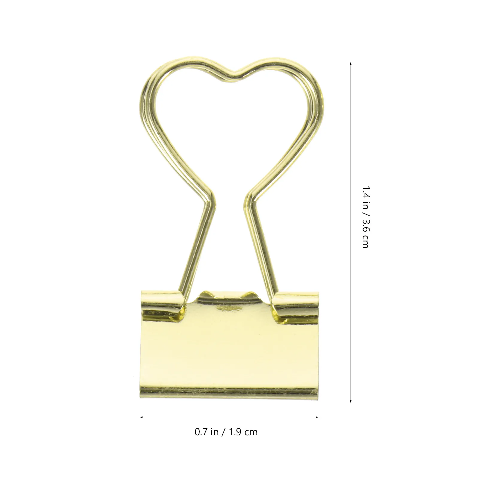 10Pcs 섬세한 미니 바인더 클립 금속 종이 클립 홈 오피스 학생을위한 다양한 크기 교사 독서 북마크 메모장