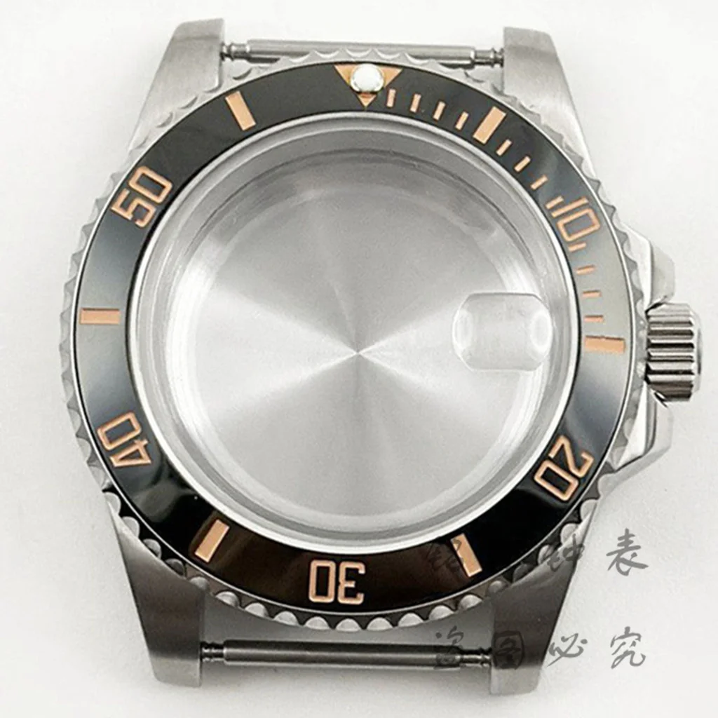 Deep Blue Bezel 40MM Diver Watch Case with Waterproof Sapphire Crystal