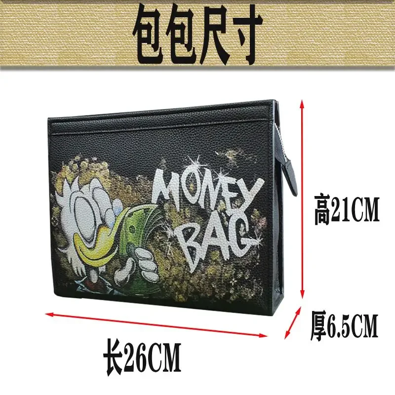 MINISO Disney Donald Duck Handbag Clutch Bag Pu Wallet Coin Purse wallet change bag