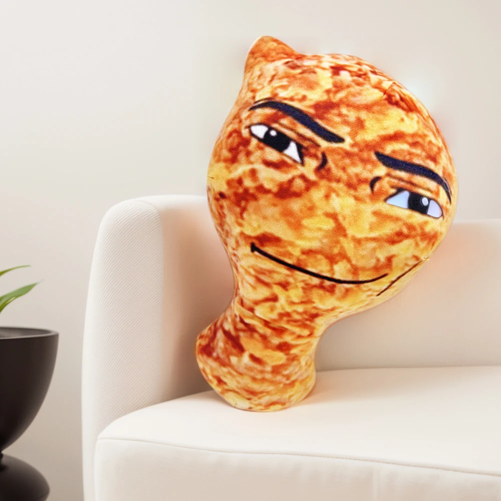 Cute Stuffed Animal Doll Cute Chicken Nuggets Stuffed Plush Toy Cartoon Chicken Nuggets Anime Smiling Doll for Kids and Adults