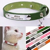 Custom Leather Cat Collar Adjustable Personalized Puppy Cat ID Collars Necklace Engraved Name for Cats Kitten Pet Accessories 1