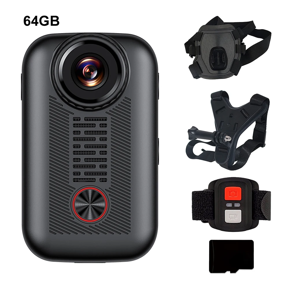 Cámara inalámbrica HD 2K, aplicación WiFi, recargable, para perros, gatos, mascotas, cámara deportiva, Collar, cámara, registros de vídeo para gatos, perros, regalo de cumpleaños