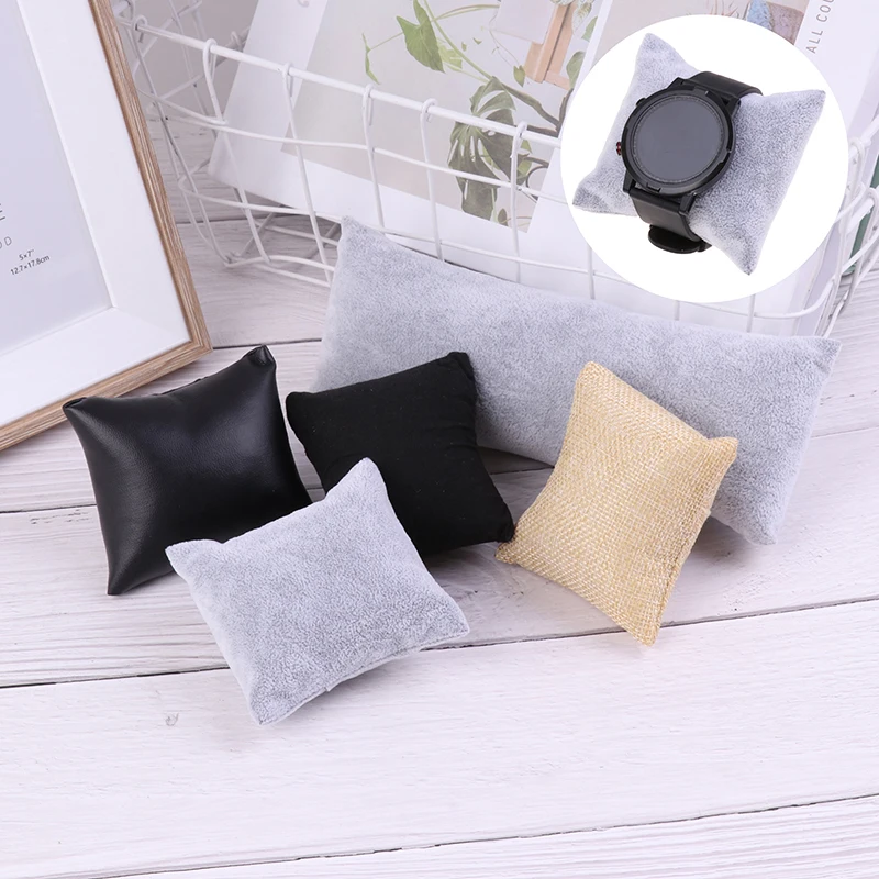 Durable Velvet Pearl Bracelet Watch Display Pillows for Case Bangle Anklet Wristwatch Holder Jewelry Counter Organizer