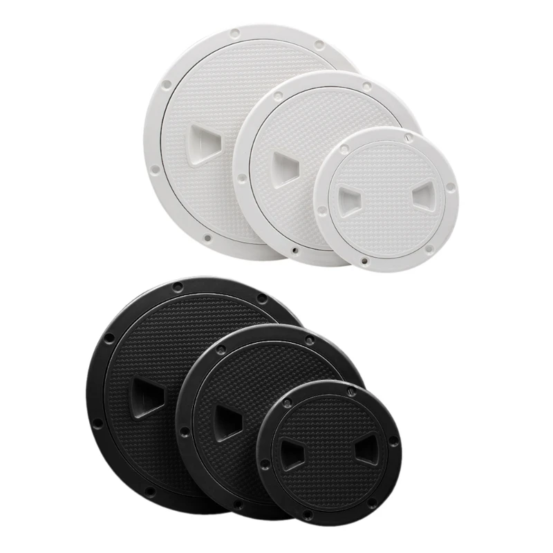 

4/6/8 Inch Marine Boat Hatches Cover Twist Screw Out Deck Plate ABS Round Cover drop shipping
