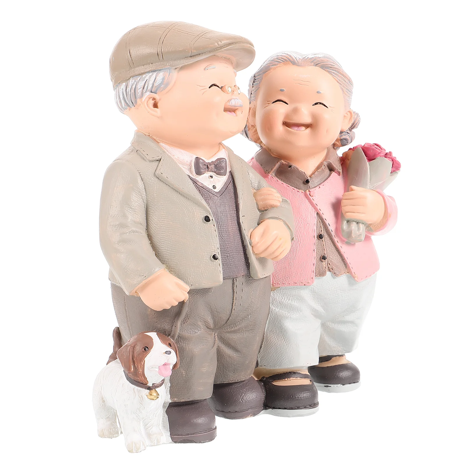 

Couple Wedding Statue Elderly Anniversary Figurine Figurines Toppers Grandparents Love Sculpture Cakes Age Old Parents The Bride