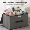 Fold Non Woven Fabric Storage Box Gray Home Supplies Clothing Underwear Sock And Kid Toy Storage Organizer Cosmetics 4