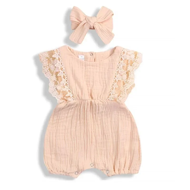 Three-Point Clothes for One-Hundred-Day Baby Girls Cotton Yarn A- Class Photography Outfits Princess Style Summer Clothing