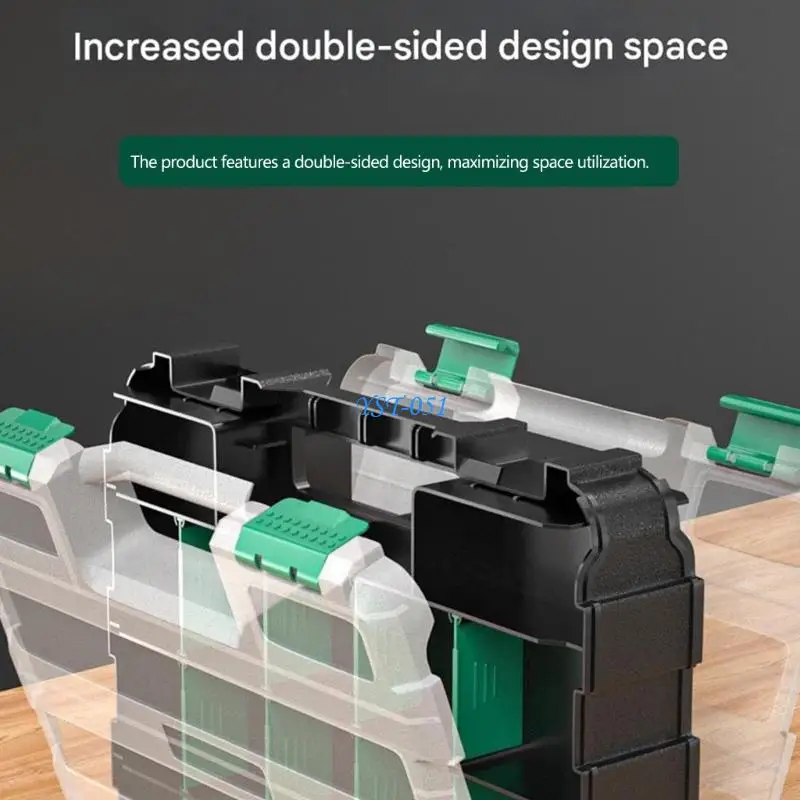 충격 흡수 및 방수 기능을 위한 탈착식 파티션이 있는 E15A 공구 케이스 박스
