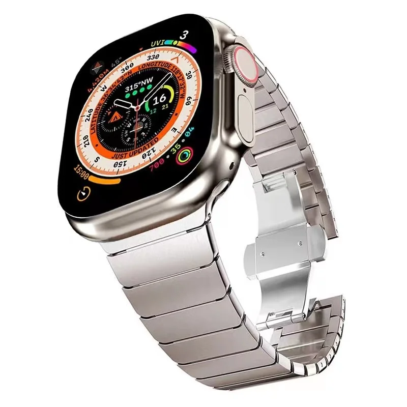 

Metal Strap For Apple Watch 49mm 45mm 44mm 42mm 40mm Stainless Steel Replacement Bracelet Strap For iWatch Ultra 8 7 6 5 4 3 SE