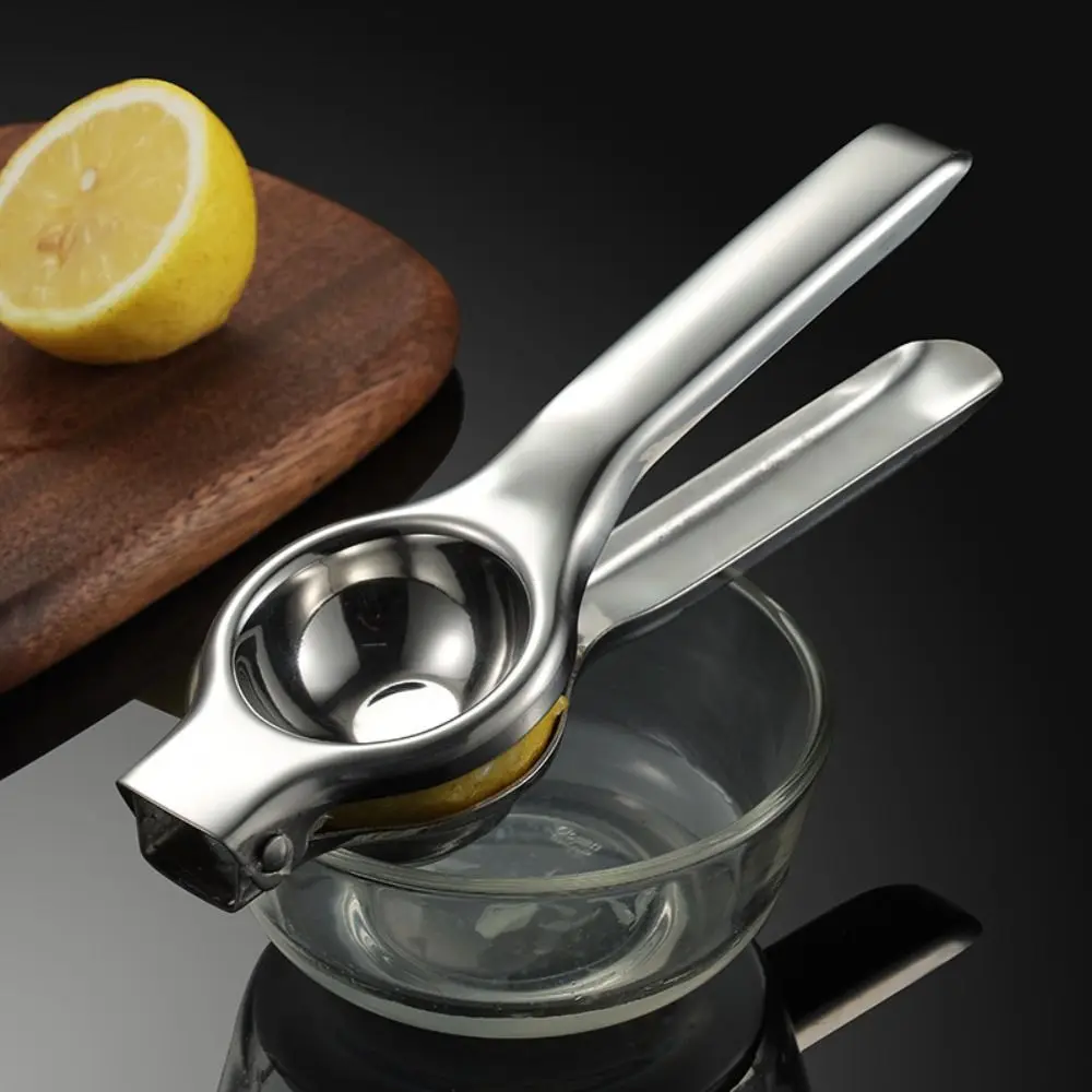Durable Manual Lemon Squeezer Hand Squeezer Squeezer Press Manual Juicer Stainless Steel Ergonomic Lemon Clip Household