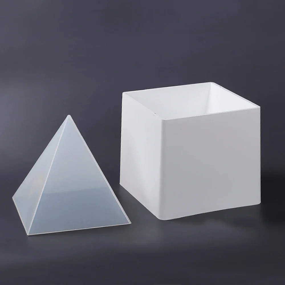 Super Large Pyramid Silicone Resin Mold Flexible Triangular Pyramid Mold Epoxy Resin Making Tools 15CM