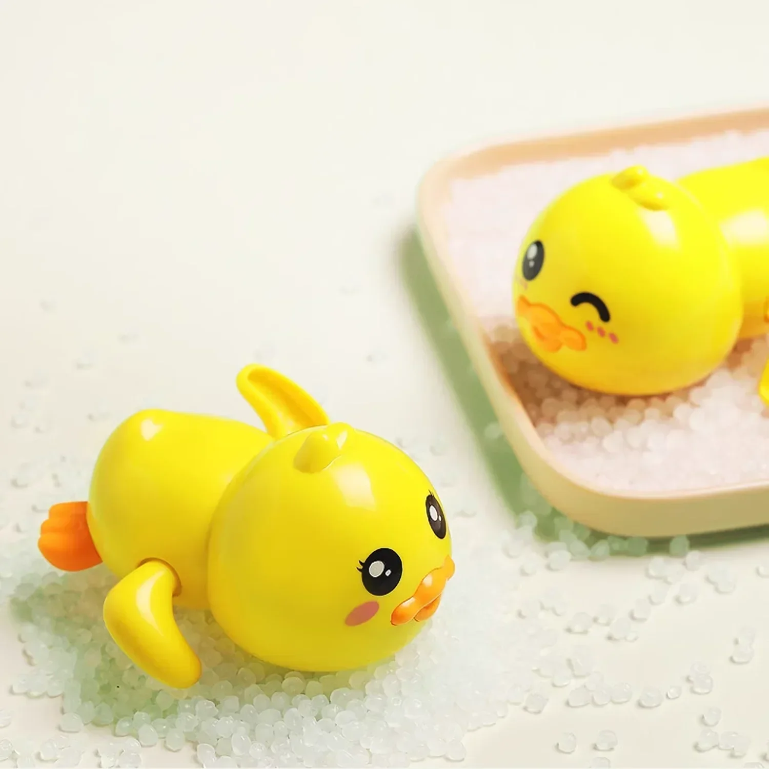 Baby bath toys for children water play small yellow duck swimming baby kids play with water duckling small turtle boys and girls