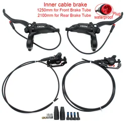 Enhanced E-Bike Folding Bicycle with Hydraulic Disc Brakes and Power-Off Feature (1 Pair Inner Cable)