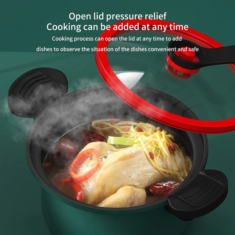 3.5L Pressure Cooker Soup Meat Pot Rice Cooker Gas Stove Micro Pressure Stew Pot Non-Stick Kitchenware kitchen cookware set