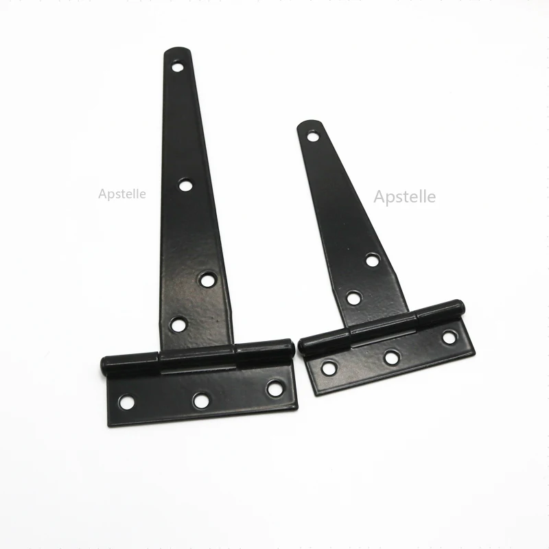 1 Pcs Black Paint T Shape Triangle Hinge Cabinet Shed Wooden Door Gate Hinges Hardware stainless steel hinges door hinges