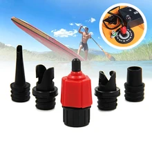 

4 Nozzle Sup Air Pump Adapter Inflatable Paddle Rubber Boat Kayak Air Valve Adaptor Tire Compressor Converter Surfing Accessory