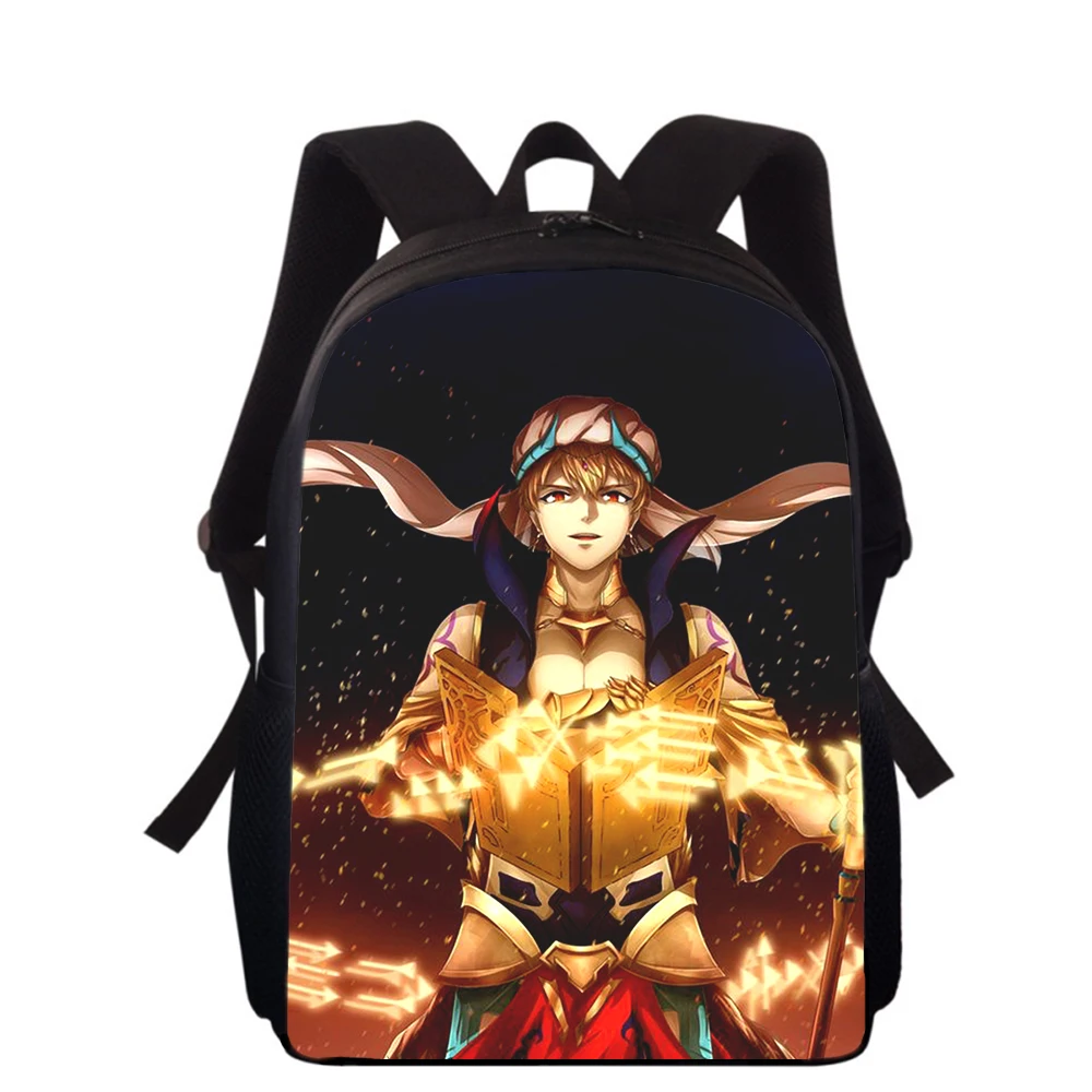 Anime Fate Gilgamesh 15” 3D Print Kids Backpack Primary School Bags for Boys Girls Back Pack Students School Book Bags