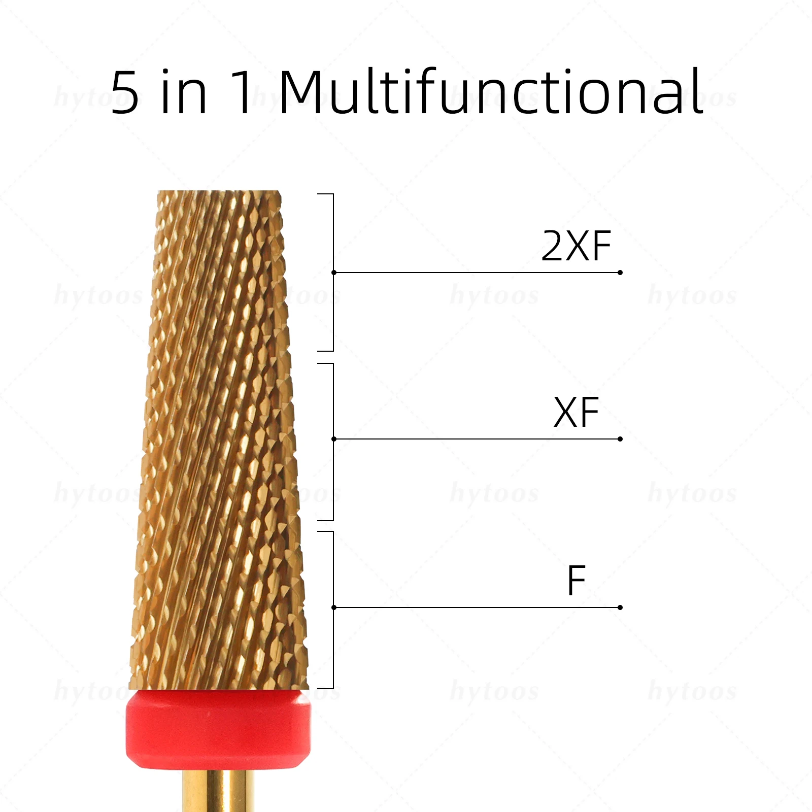 5 in 1 Nail Drill Bits 16mm Flat Top Tapered Carbide Nail Bit Remove Gel Tool Electric Drills File Manicure Accessories nail drill bit nail drill bits nail art tools nail manicure tools nail manicure accessories